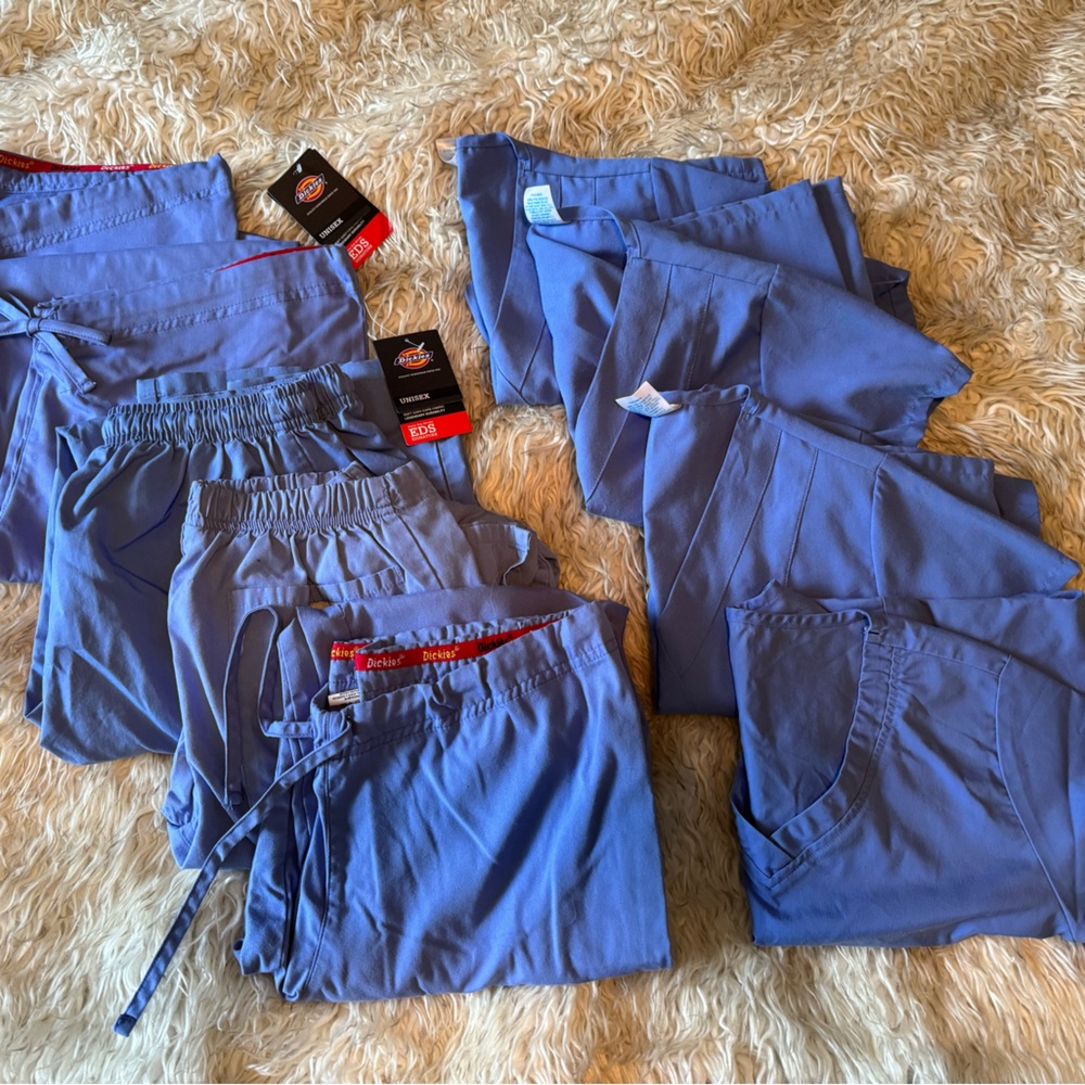 Sets of ceil blue scrubs (2 NWT)